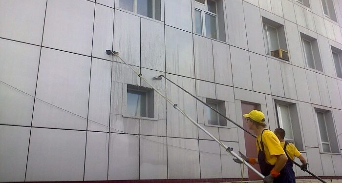 Hoonete fassaadide ja kõnniteede pesu ettevõttelt “Just Clean”: teenuse eelised
